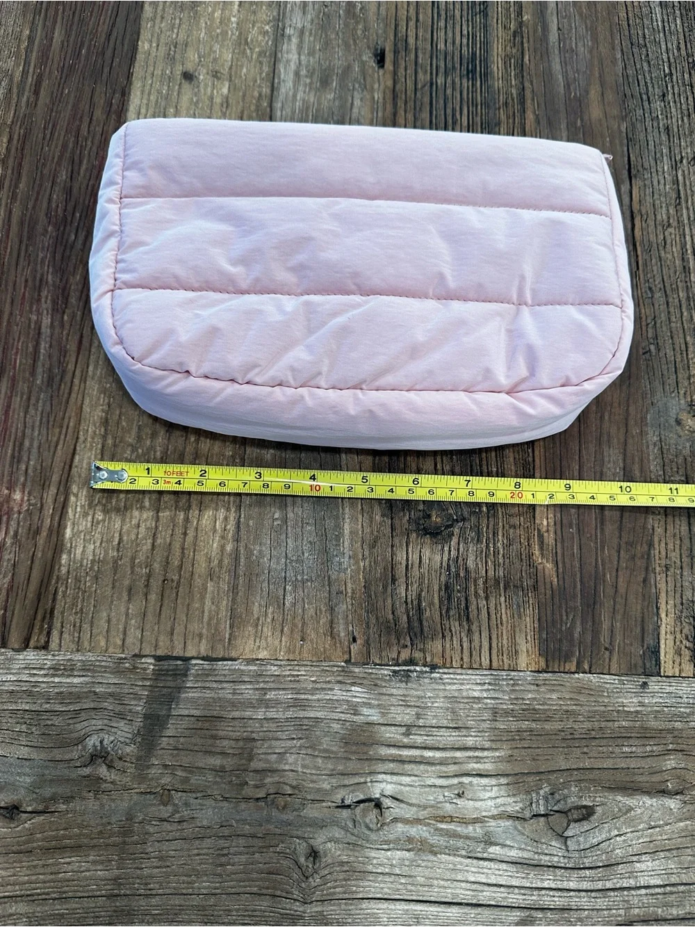 Dyson Light Pink Quilted Cosmetic Pouch